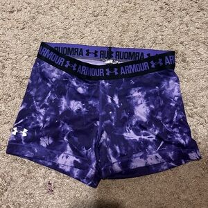 Under Armour Purple Tie-Dye Athletic Shorts